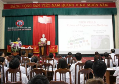 Bệnh viện Đa khoa tỉnh tổ chức Hội thảo khoa học ứng dụng công nghệ tế bào gốc trong trị liệu da và vết thương