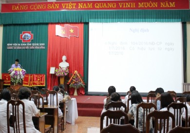 Bệnh viện ĐK tỉnh tổ chức lớp tập huấn tổ chức lớp tập huấn “Tiêm vắc xin viêm gan B trước 24 giờ sau sinh tại Bệnh viện”