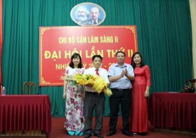 Đại hôi Chi bộ Cận lâm sàng II Bệnh viện ĐK tỉnh lần thứ II, nhiệm kỳ 2017-2020