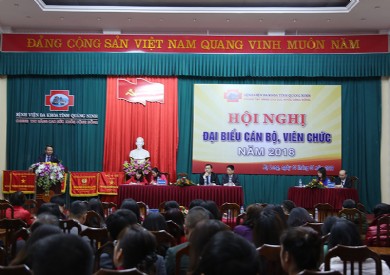 Hội nghị Đại biểu cán bộ, viên chức Bệnh viện Đa khoa tỉnh Quảng Ninh năm 2018