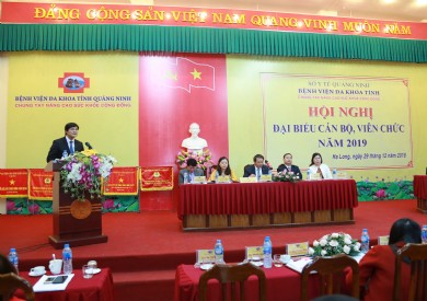 Hội nghị Đại biểu cán bộ viên chức năm 2019 Bệnh viện Đa khoa tỉnh Quảng Ninh