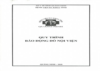Quy trình báo động đỏ nội viện tại Bệnh viện Đa khoa tỉnh Quảng Ninh
