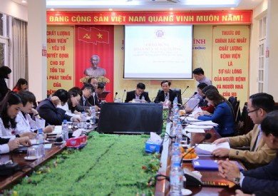 Đoàn phúc tra Sở Y tế Hải Dương làm việc tại Bệnh viện Đa khoa tỉnh Quảng Ninh