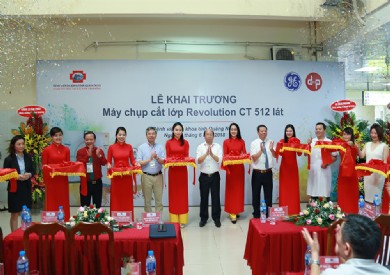 Bệnh viện Đa khoa tỉnh khai trương máy chụp cắt lớp vi tính Revolution CT 512 lát công nghệ cao