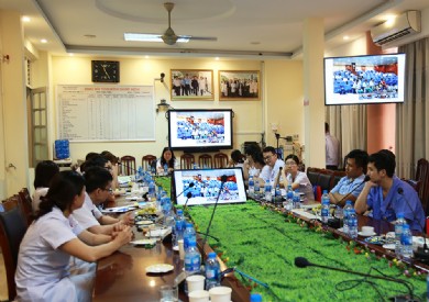 Bệnh viện Đa khoa tỉnh Quảng Ninh Hội thảo trực tuyến với Viện Tim mạch Việt Nam
