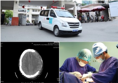 Nửa đêm kích hoạt ''báo động đỏ'' liên viện cứu sống bệnh nhân chấn thương sọ não nguy kịch