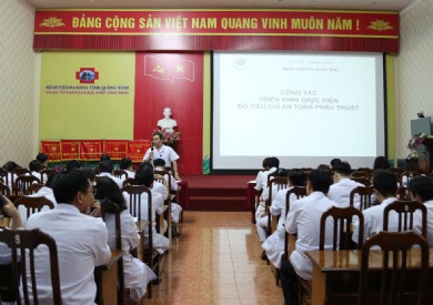 Tổng kết công tác triển khai thực hiện Bộ tiêu chí chất lượng đánh giá mức độ an toàn phẫu thuật