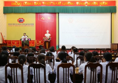 Bệnh viện Đa khoa tỉnh tập huấn nâng cao công tác kiểm soát nhiễm khuẩn bệnh viện năm 2019