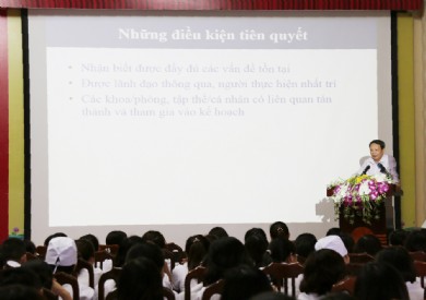 Bệnh viện Đa khoa tỉnh tổ chức đào tạo tập huấn công tác lập kế hoạch và tư vấn giáo dục sức khỏe