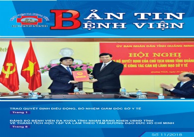 BẢN TIN BỆNH VIỆN SỐ 11/2018