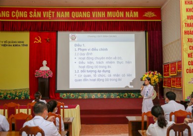 Tập huấn cập nhật Thông tư số 18/2020/TT-BYT Quy định về hoạt động dinh dưỡng trong bệnh viện