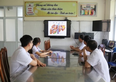 Bệnh viện Đa khoa tỉnh tham gia chương trình đào tạo trực tuyến quốc tế về phẫu thuật nội soi nâng cao