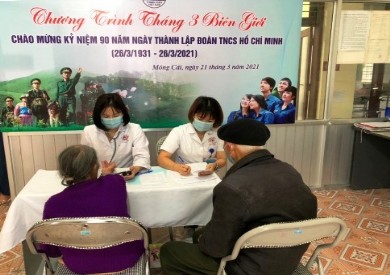 Đoàn thanh niên Bệnh viện Đa khoa tỉnh Quảng Ninh tổ chức chương trình “Tháng ba biên giới” – khám bệnh, cấp phát thuốc miễn phí cho người dân nơi địa đầu tổ quốc Trà Cổ, Móng Cái