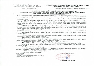 Thông báo kết quả lựa chọn đơn vị (4159)
