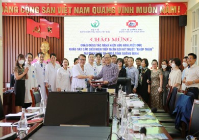 Bệnh viện Hữu nghị Việt Đức khảo sát điều kiện tiếp nhận chuyển giao gói kỹ thuật “Ghép thận” tại Bệnh viện Đa khoa tỉnh Quảng Ninh