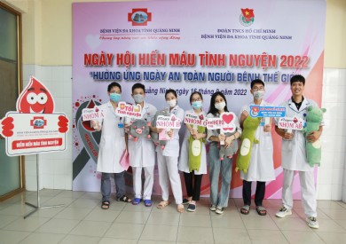 Sôi nổi ngày hội Hiến máu tình nguyện của tuổi trẻ Bệnh viện Đa khoa tỉnh Quảng Ninh