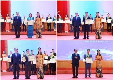 Tôn vinh 4 trí thức khoa học công nghệ và 5 đề tài của Bệnh viện Đa khoa tỉnh được trao giải tại Hội thi Sáng tạo kỹ thuật tỉnh lần thứ VIII