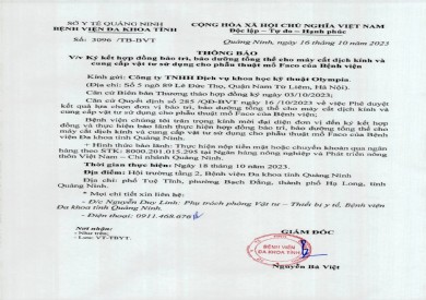 Thông báo ký kết hợp đồng (3096)