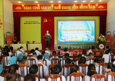 Bệnh viện Đa khoa tỉnh tổ chức Hội thi “Kỹ năng cấp cứu ngừng tuần hoàn” năm 2023 cho điều dưỡng, hộ sinh, kỹ thuật viên