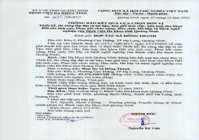Thông báo kết quả lựa chợn đơn vị (3675)