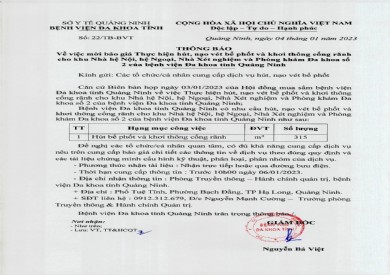 Thông báo mời báo giá thực hiện nạo vét, hút bể phốt và khởi thông cống rãnh (22)
