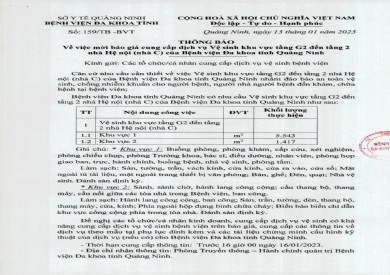 Thông báo mời báo giá cung cấp dịch vụ vệ sinh (159)