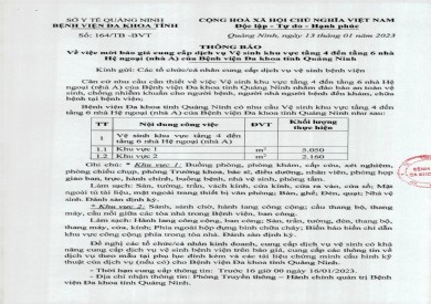 Thông báo mời báo giá cung cấp dịch vụ vệ sinh (164)
