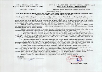 Thông báo mời báo giá hóa chất (401)