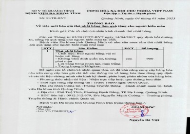 Thông báo mời báo giá thú nhồi bông làm quà tặng cho người hiến máu (31)