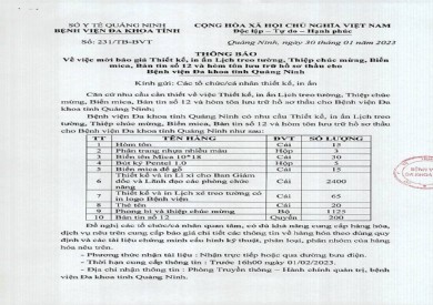 Thông báo mời báo giá thiết kế, in ấn (231)