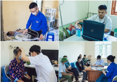 Thầy thuốc trẻ Bệnh viện Đa khoa tỉnh Quảng Ninh khám, phát thuốc miễn phí hưởng ứng chiến dịch “Thanh niên tình nguyện hè” năm 2023