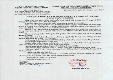 Thông báo kết quả lựa chọn đơn vị (1561)