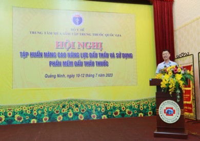 Hội nghị tập huấn nâng cao năng lực đấu thầu và sử dụng phần mềm đấu thầu thuốc