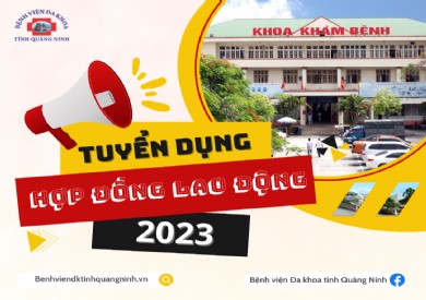 Bệnh viện Đa khoa tỉnh Quảng Ninh tuyển dụng hợp đồng lao động năm 2023