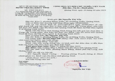 Thông báo kết quả lựa chọn đơn vị (2765)