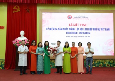 Bệnh viện Đa khoa tỉnh Quảng Ninh kỷ niệm 94 năm Ngày thành lập Hội LHPN Việt Nam 20/10