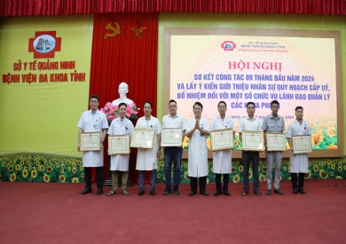 Bệnh viện Đa khoa tỉnh sơ kết 9 tháng năm 2024 và lấy ý kiến giới thiệu nhân sự quy hoạch cấp ủy, lãnh đạo quản lý khoa phòng
