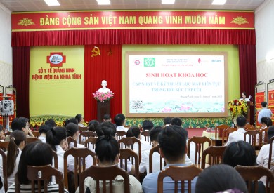 Bệnh viện Đa khoa tỉnh Quảng Ninh tổ chức Sinh hoạt khoa học “Cập nhật kỹ thuật lọc máu liên tục trong Hồi sức cấp cứu”
