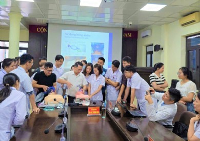Bệnh viện Đa khoa tỉnh Quảng Ninh đào tạo hồi sức cấp cứu cơ bản tại Bệnh viện Bảo vệ sức khỏe tâm thần