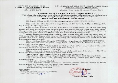 Thông báo kết quả lựa chọn đơn vị (11)