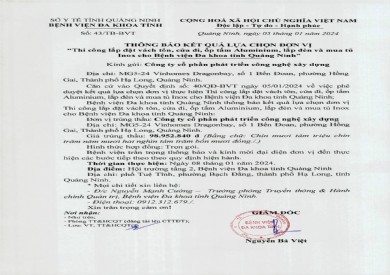 Thông báo kết quả lựa chọn đơn vị (43)