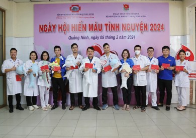 Ấm ấp ngày hội hiến máu tình nguyện Xuân Giáp Thìn 2024 tại Bệnh viện Đa khoa tỉnh