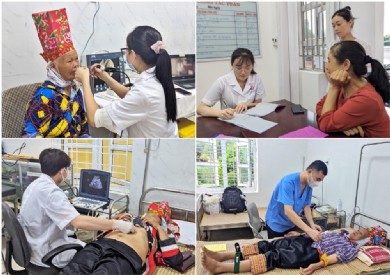 Khám, cấp phát thuốc miễn phí cho bà con nhân dân huyện Đầm Hà