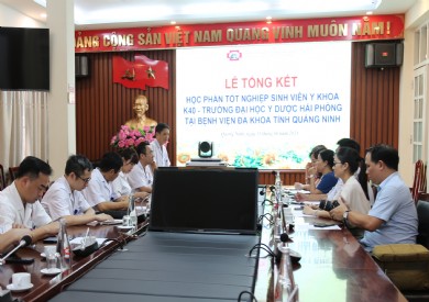 130 sinh viên trường Đại dược Y học Hải Phòng hoàn thành thực tế tốt nghiệp tại Bệnh viện Đa khoa tỉnh Quảng Ninh