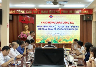 Bệnh viện Y học cổ truyền Thái Bình đến học tập kinh nghiệm triển khai bệnh án điện tử tại Bệnh viện Đa khoa tỉnh Quảng Ninh