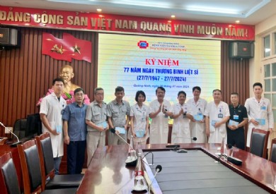 Bệnh viện Đa khoa tỉnh Quảng Ninh tổ chức tri ân nhân kỷ niệm 77 năm ngày Thương binh Liệt sĩ
