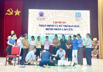 Đào tạo kỹ năng sơ cấp cứu và xử trí ban đầu cho Trung tâm y tế huyện Bình Liêu