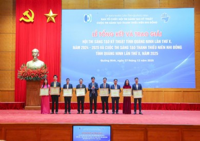 BỆNH VIỆN ĐA KHOA TỈNH QUẢNG NINH KHẲNG ĐỊNH DẤU ẤN ĐỔI MỚI SÁNG TẠO VỚI 3 ĐỀ TÀI ĐẠT GIẢI CAO TẠI HỘI THI SÁNG TẠO KỸ THUẬT TỈNH