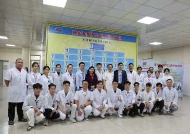 Bệnh viện Đa khoa tỉnh Quảng Ninh tiếp nhận 20 sinh viên trường Đại học kỹ thuật y tế Hải Dương đến thực tế tốt nghiệp