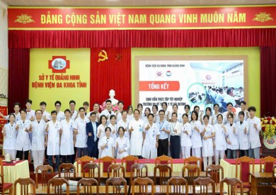 Bệnh viện Đa khoa tỉnh Quảng Ninh tổng kết đợt thực tập tốt nghiệp sinh viên Đại học Kỹ thuật y tế Hải Dương